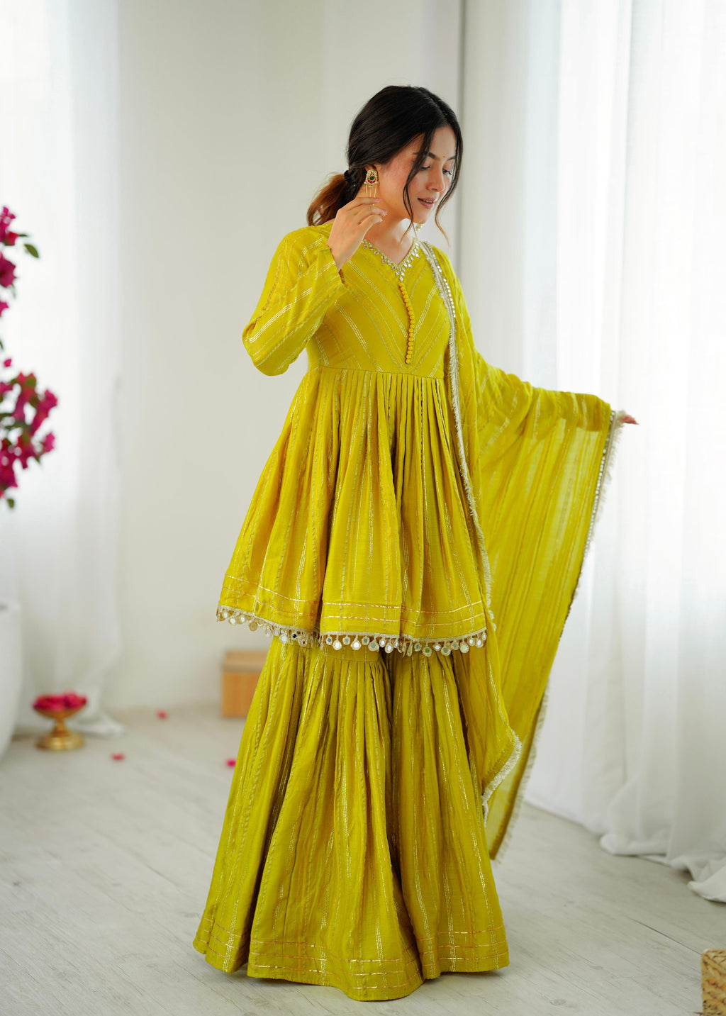 Leheriya Sharara Set 3 piece
