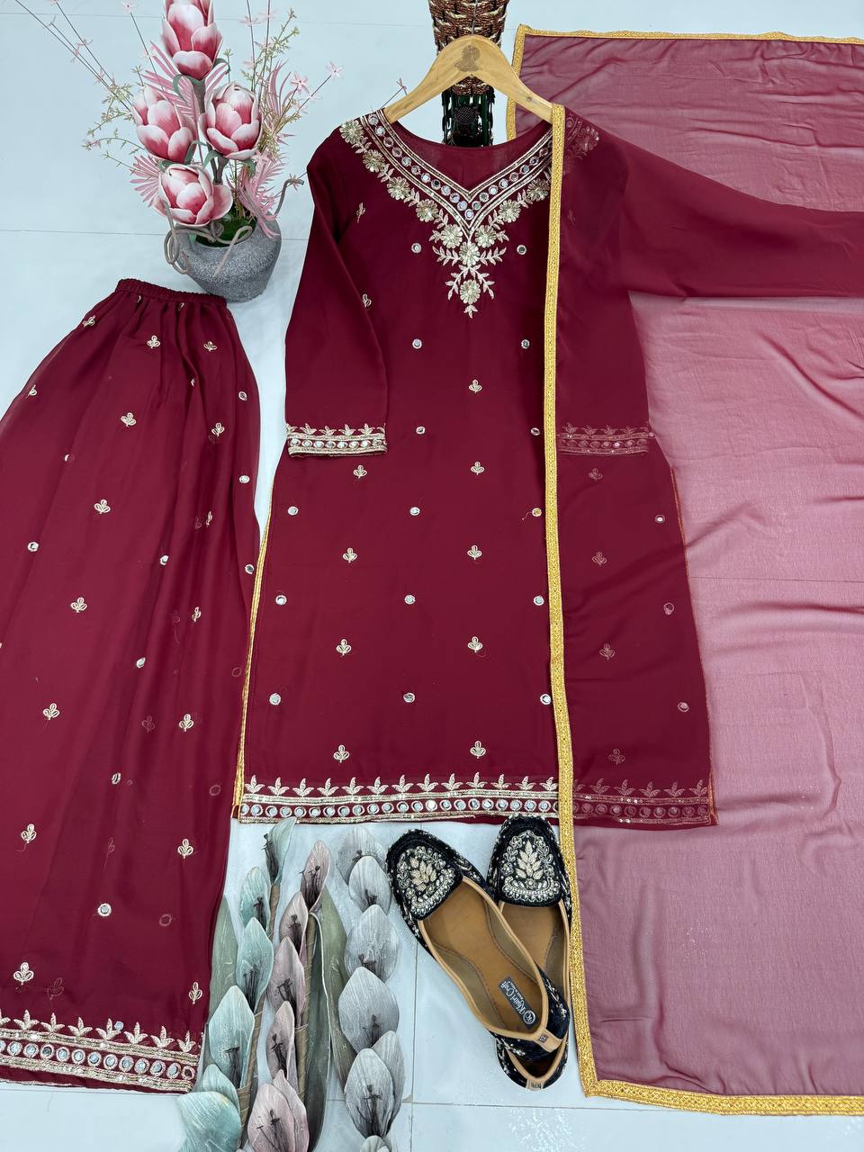 Sharara suit set 3 piece