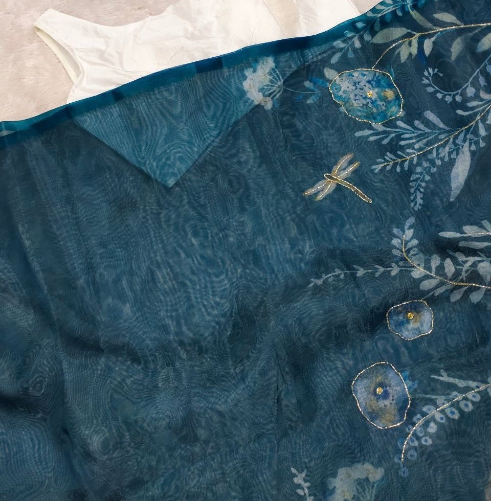 Printed Organza Sarees