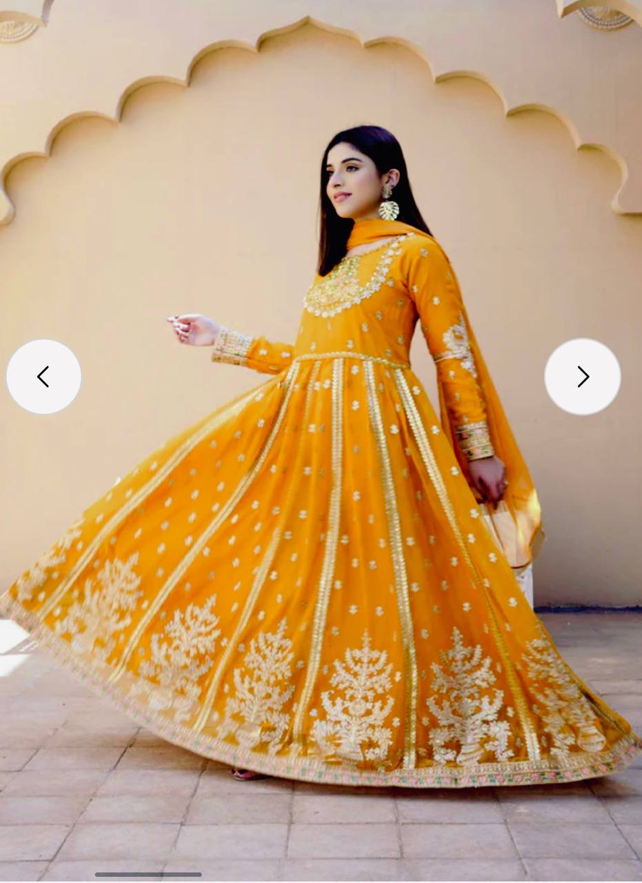 Heavy Anarkali gown set