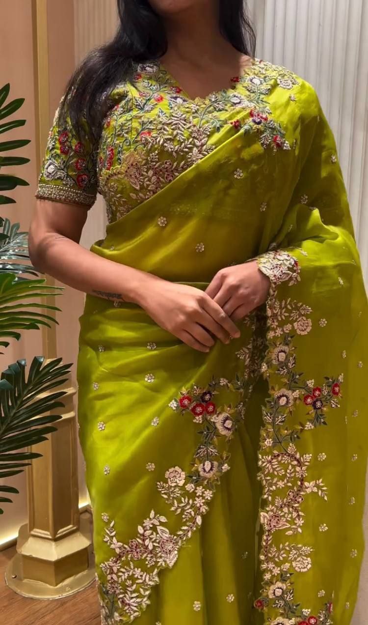 Designer chiffon saree