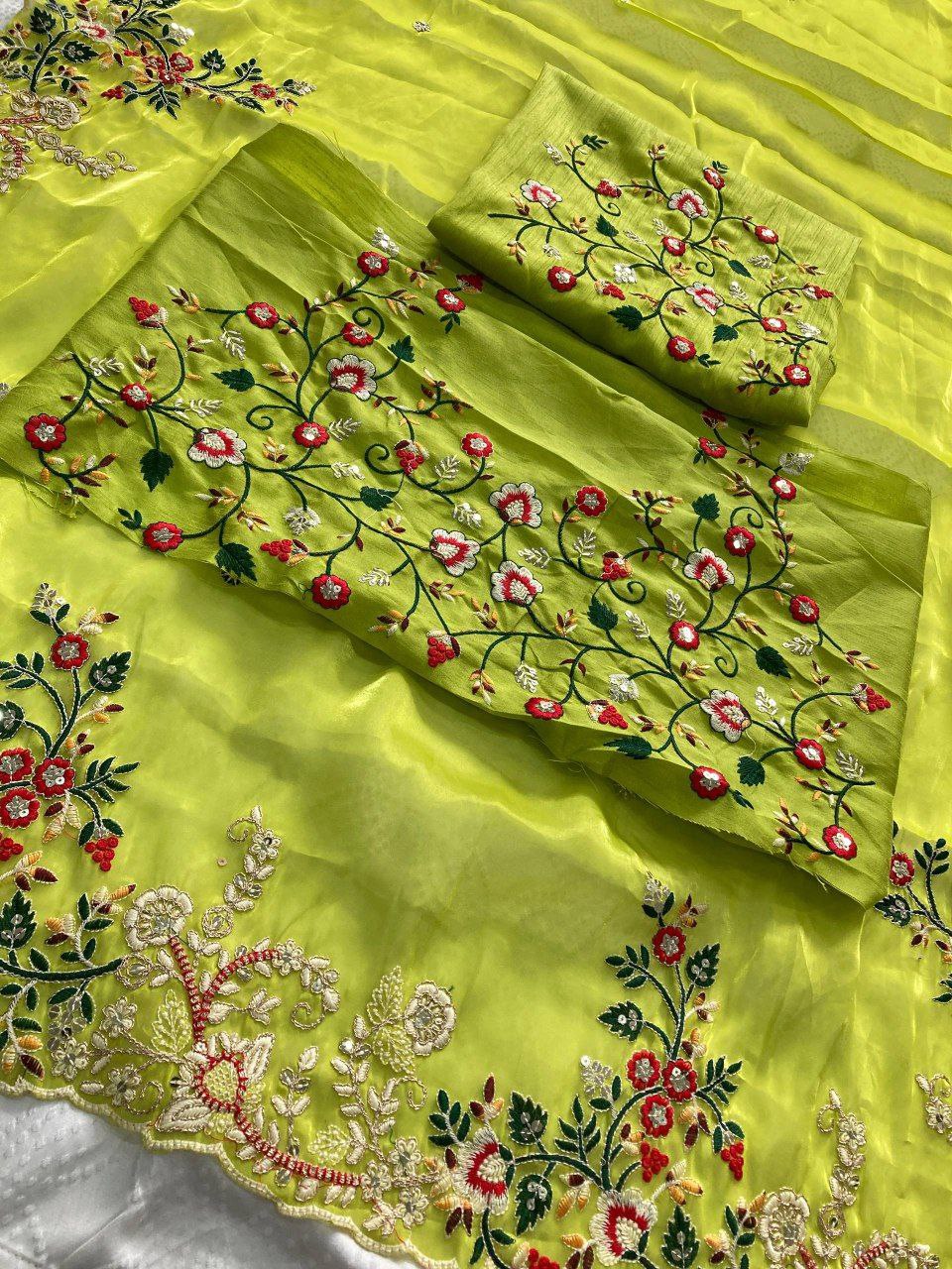 Designer chiffon saree