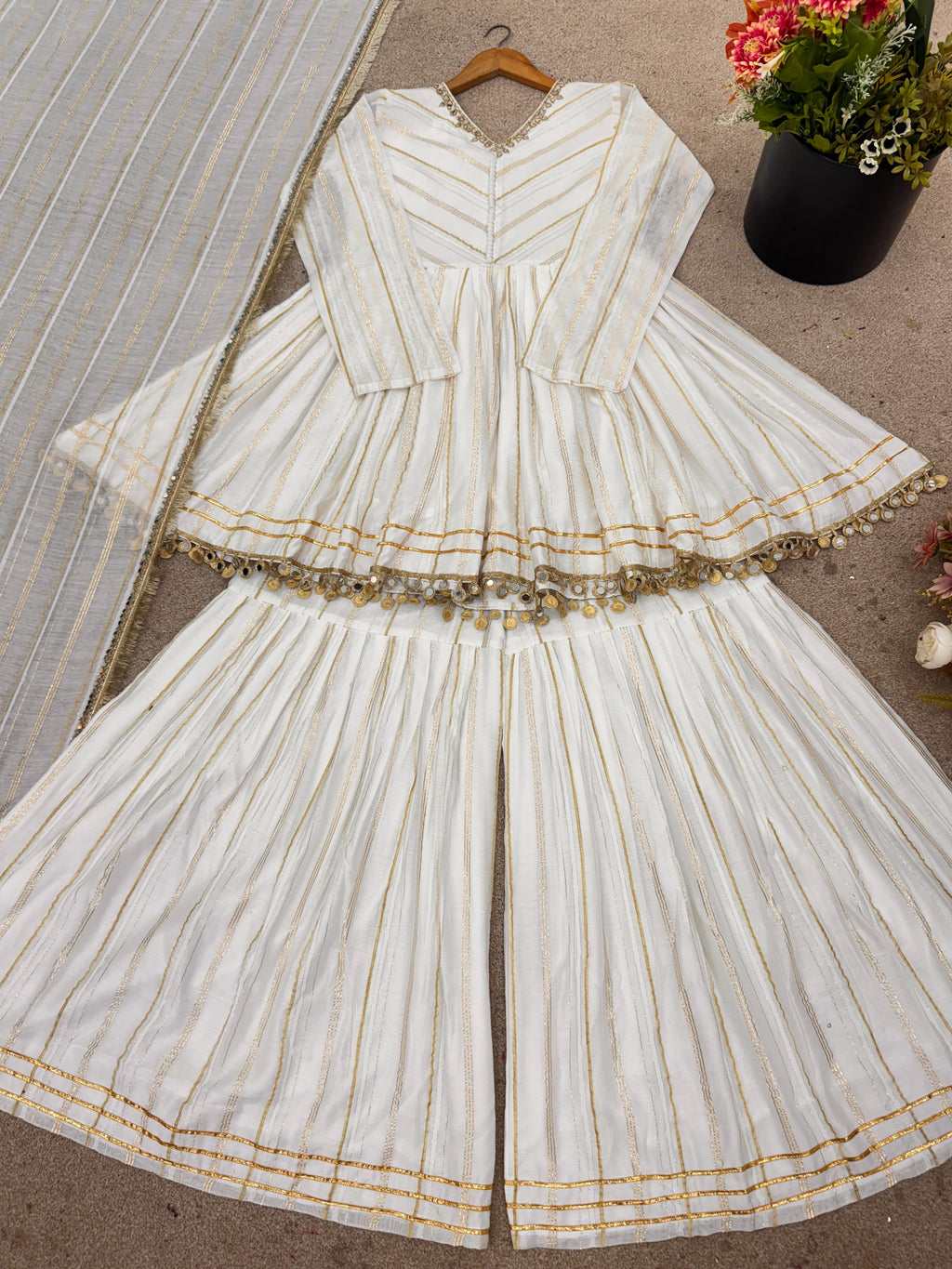 Leheriya Sharara Set 3 piece
