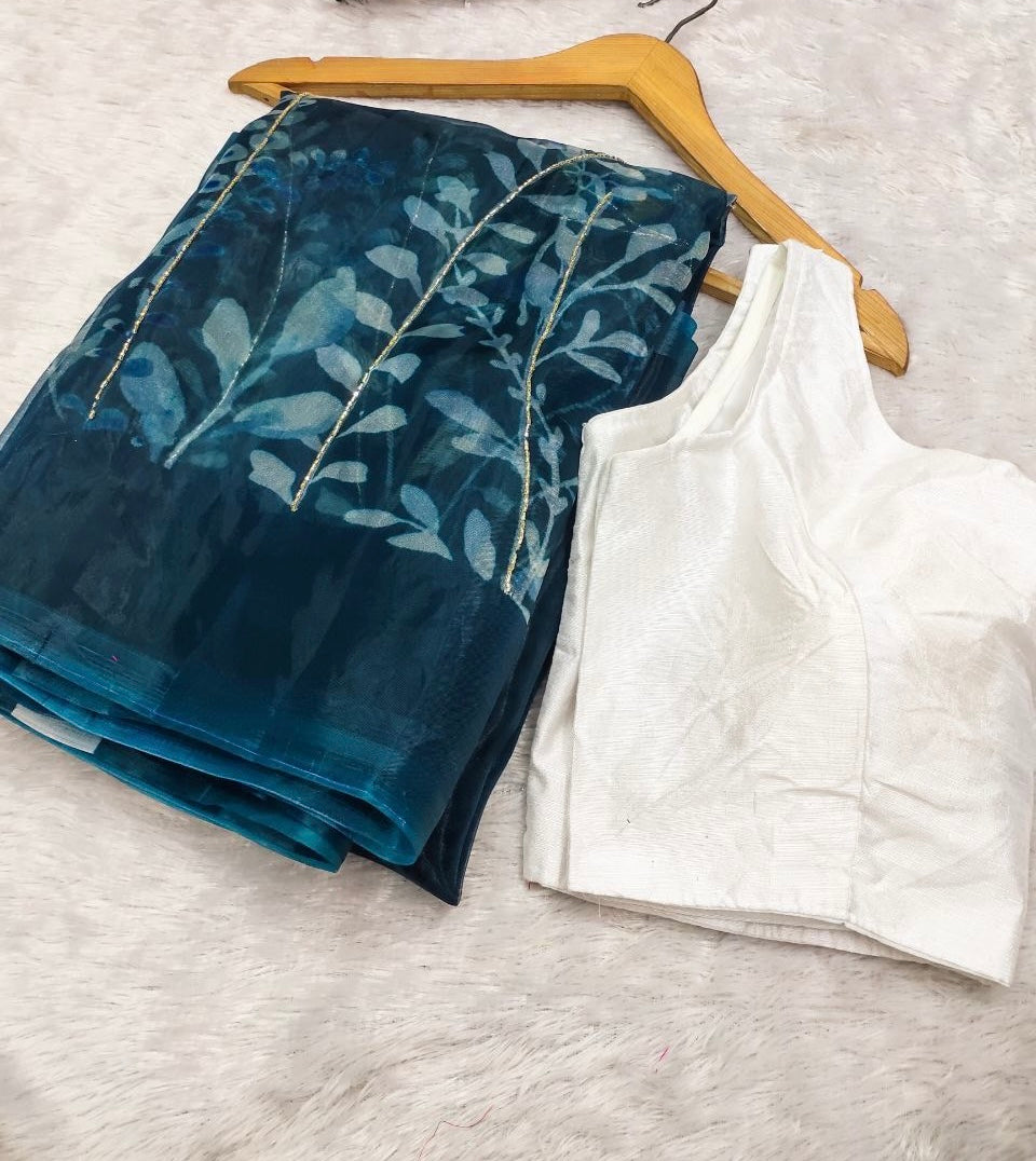 Printed Organza Sarees