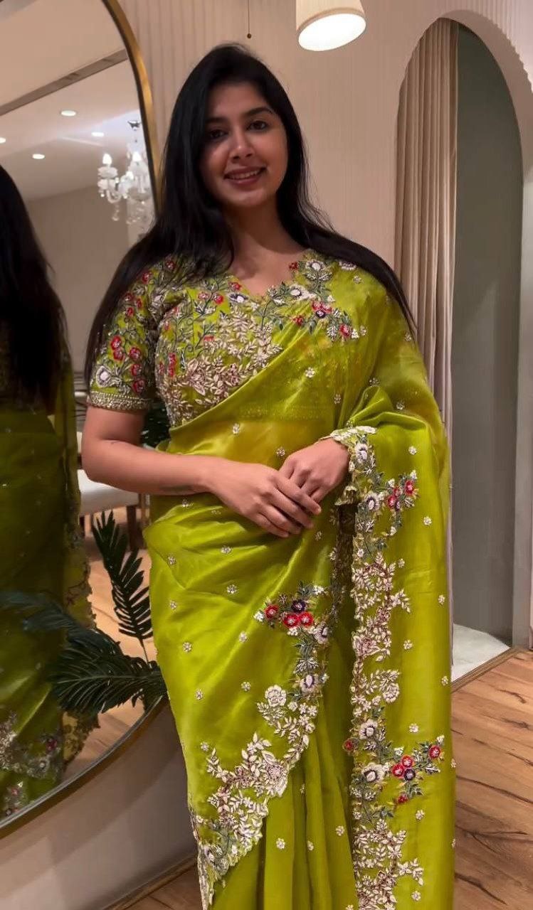 Designer chiffon saree