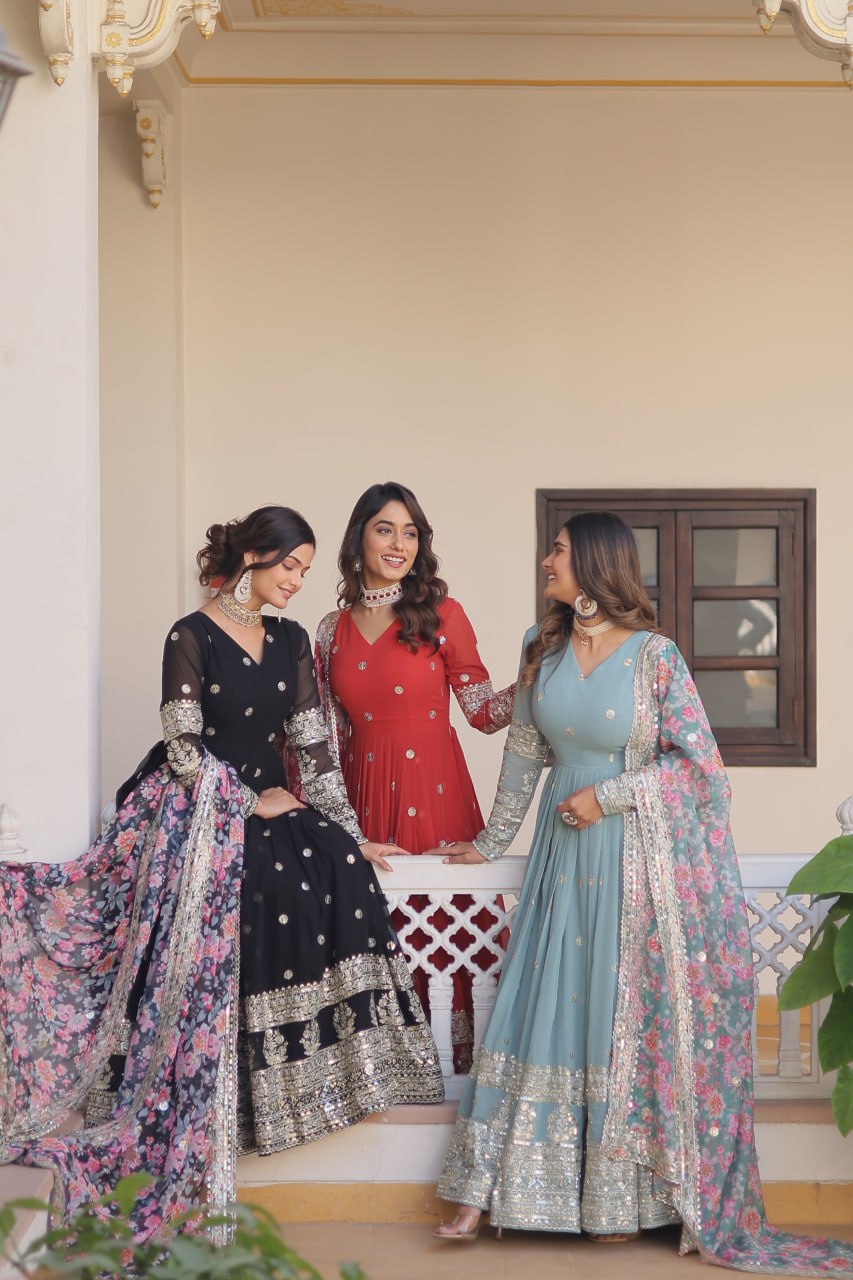 Gown with duppata set