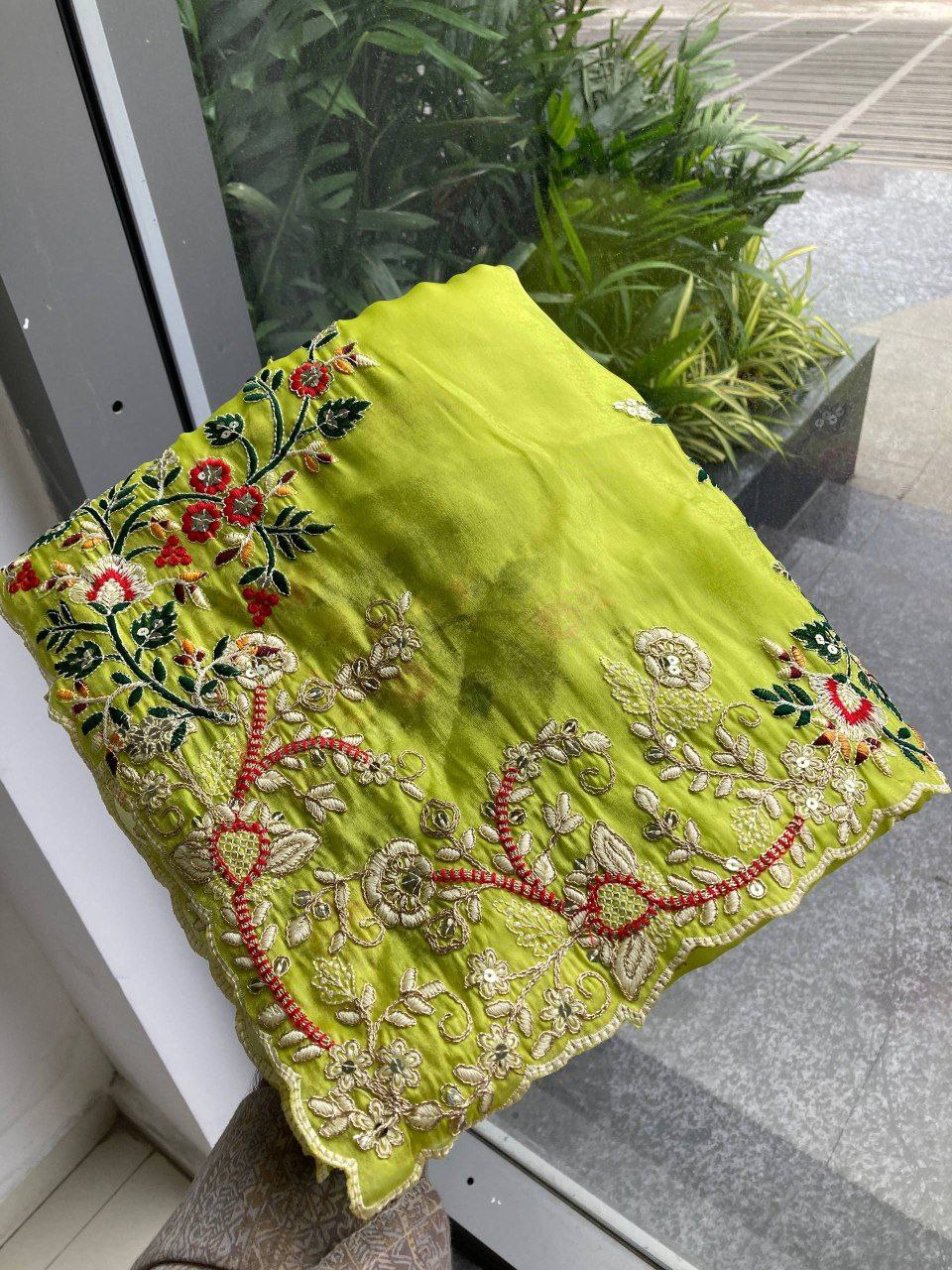 Designer chiffon saree