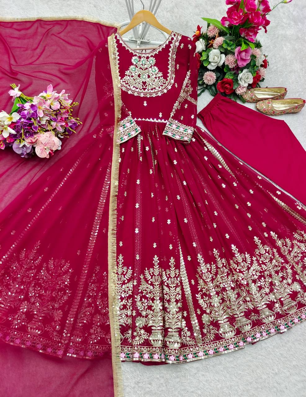 Heavy Anarkali gown set