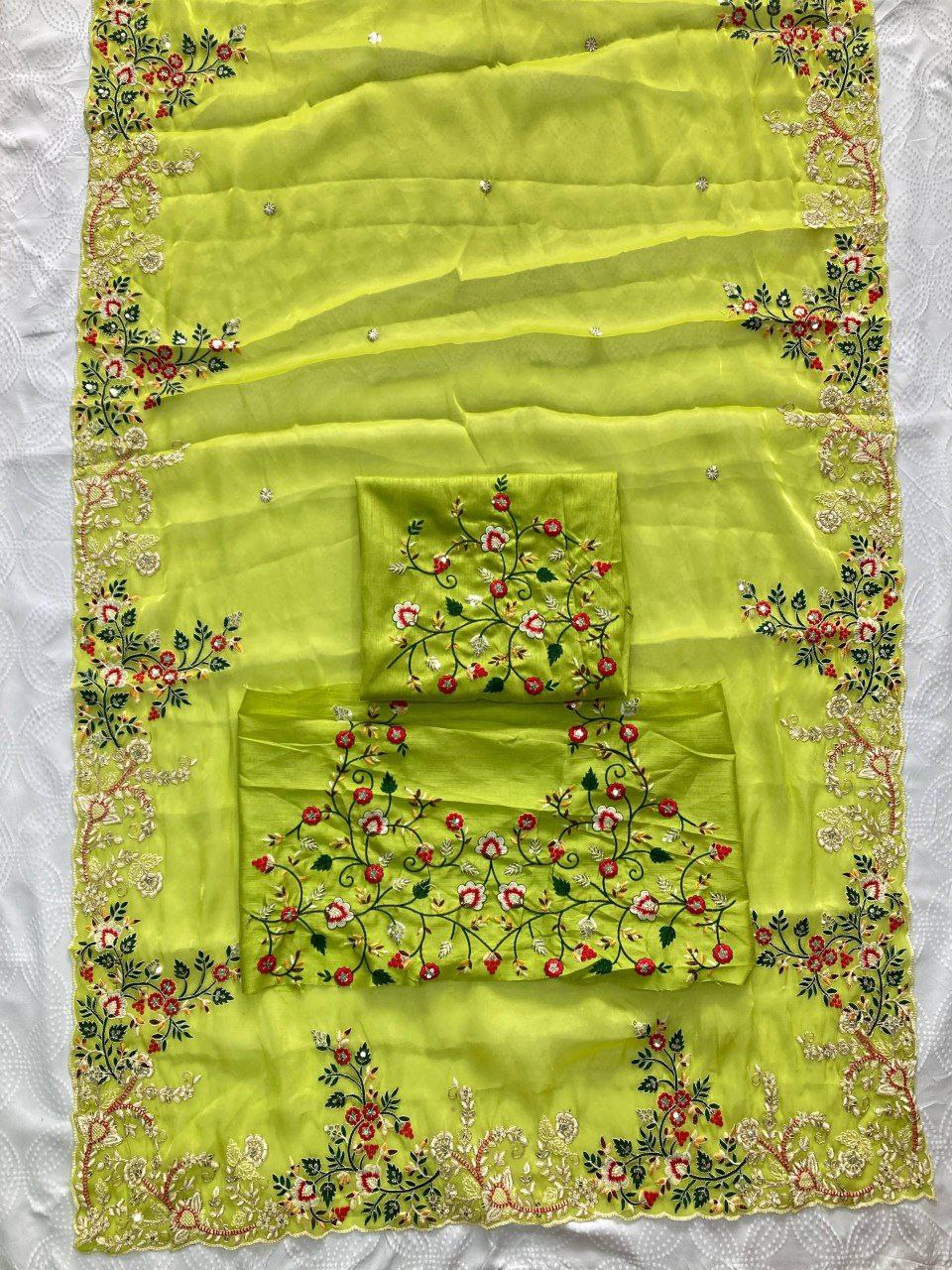 Designer chiffon saree