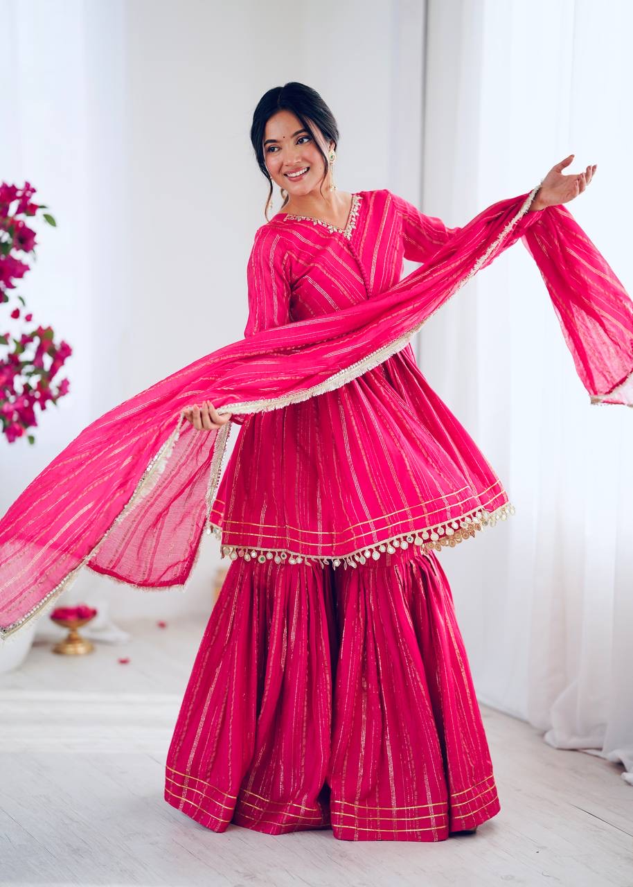 Leheriya Sharara Set 3 piece