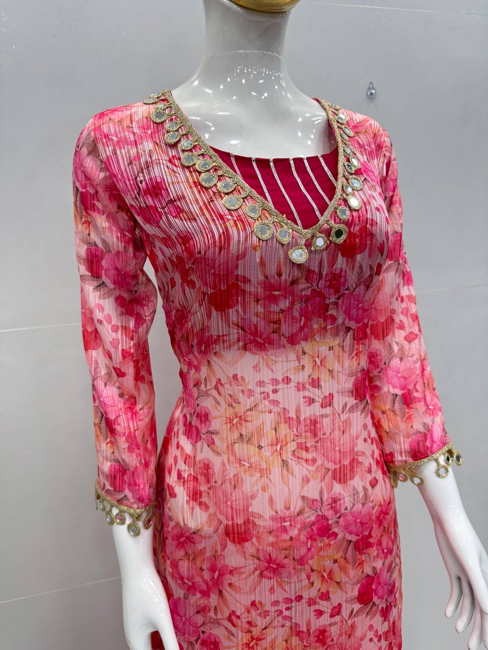 Floral Blouse suit set