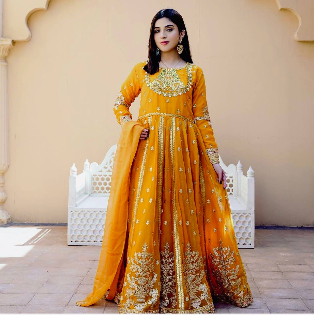 Heavy Anarkali gown set
