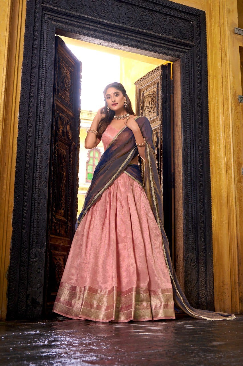 Ethinic silk lehenga