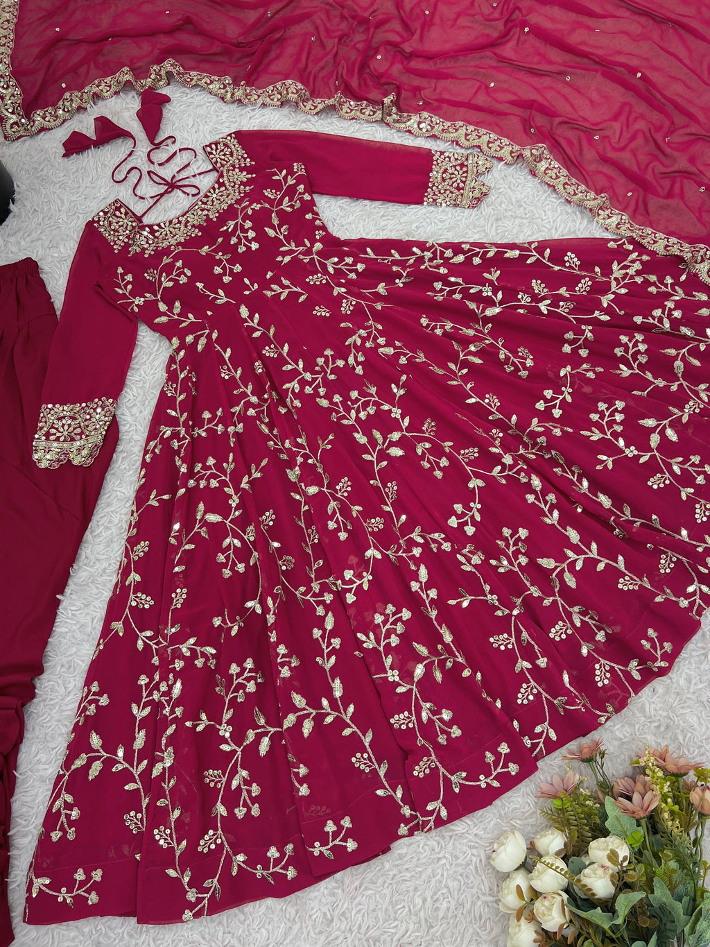 Heavy work Anarkali set