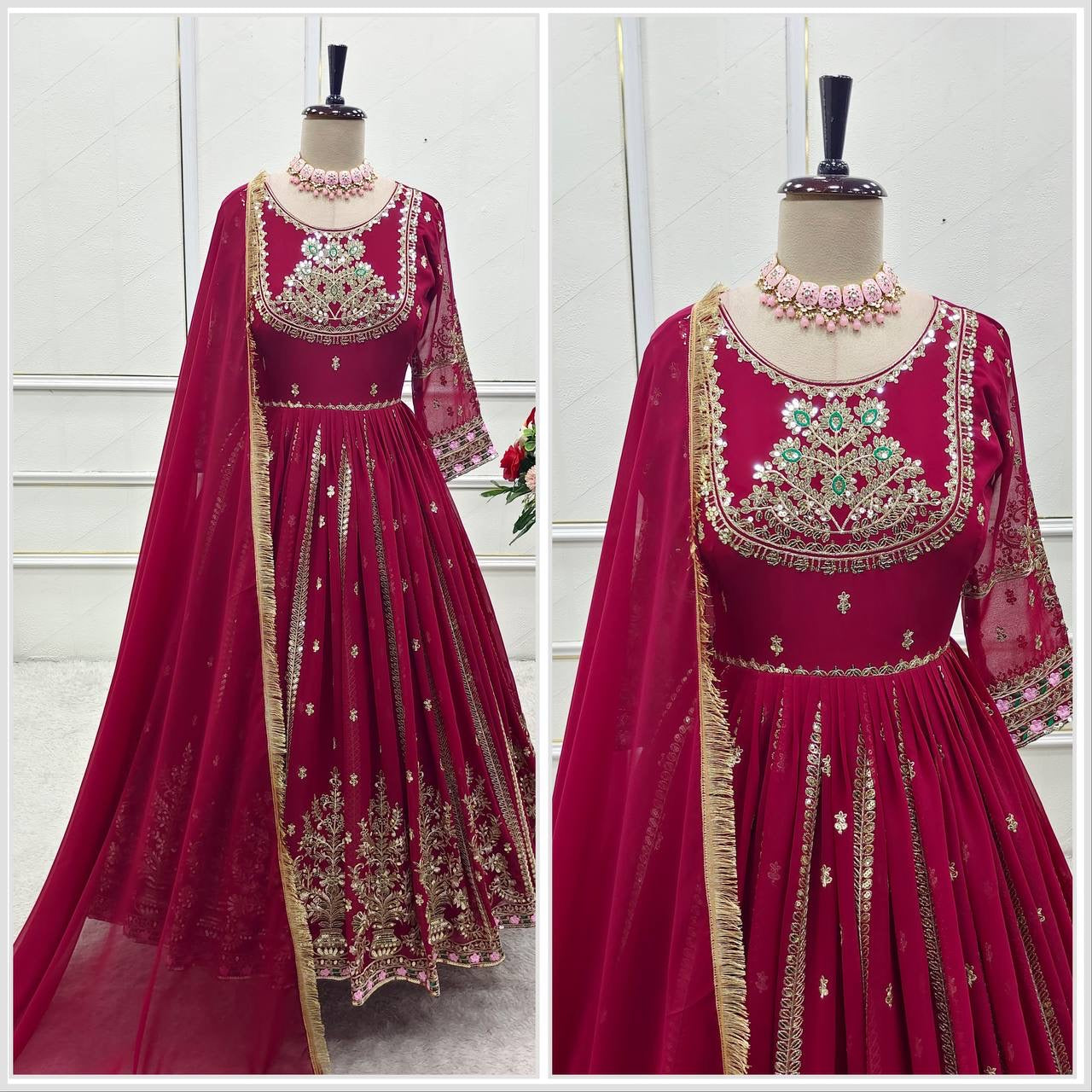 Heavy Anarkali gown set