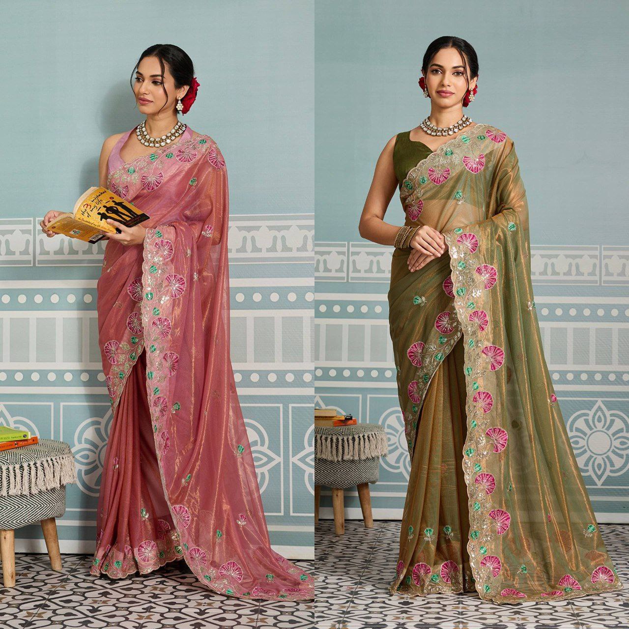 Fendy soft net saree