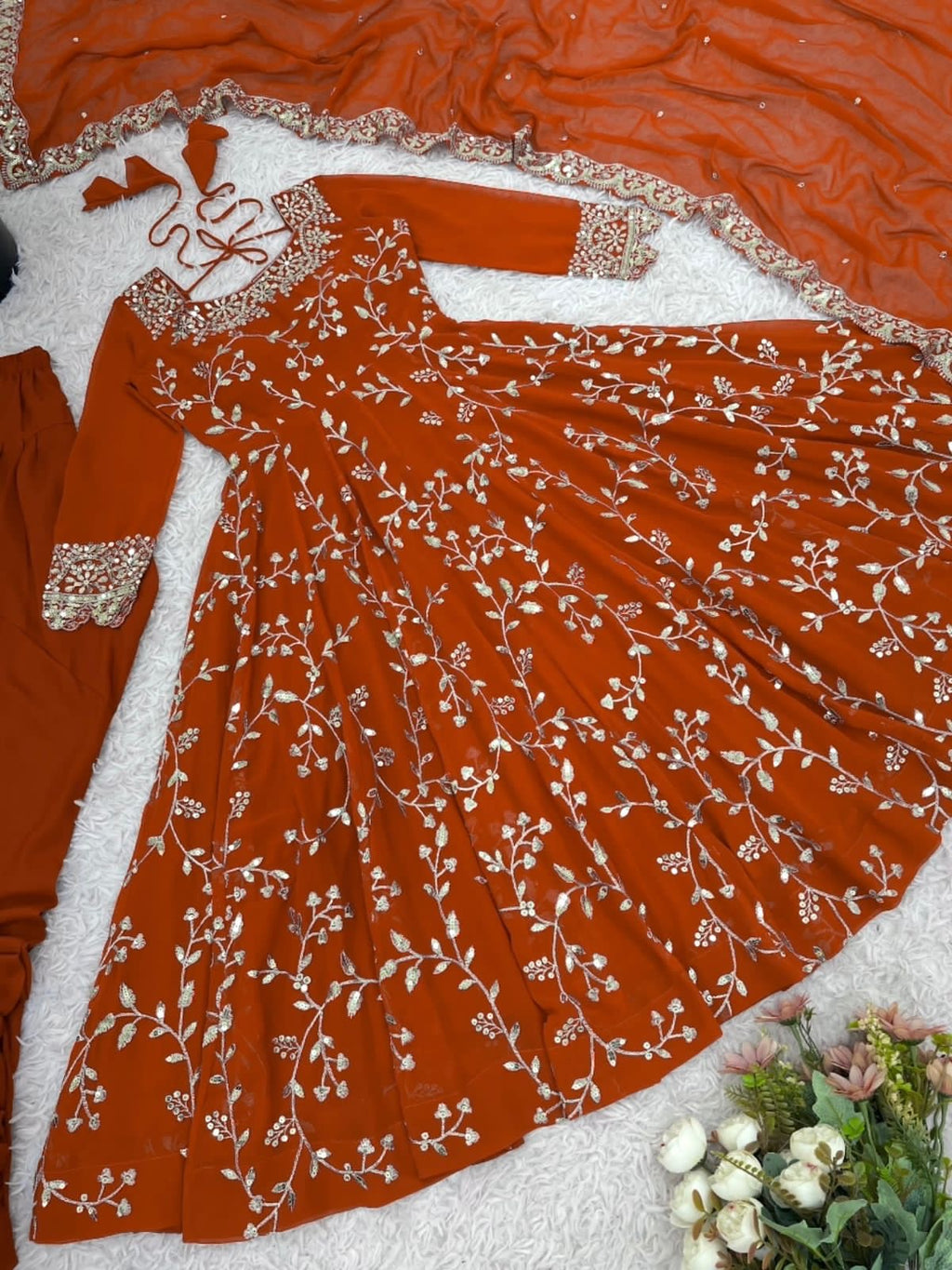 Heavy work Anarkali set