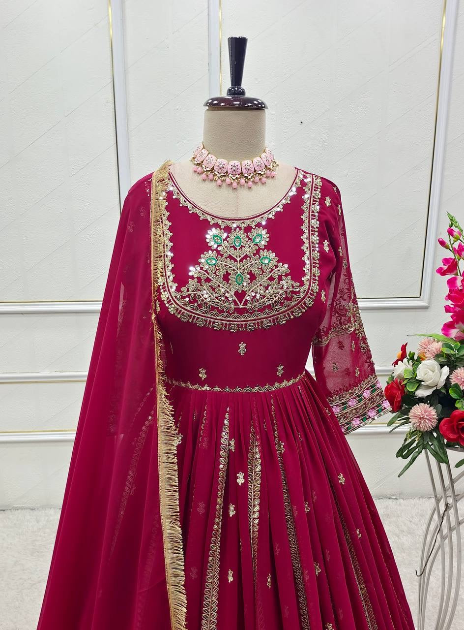 Heavy Anarkali gown set