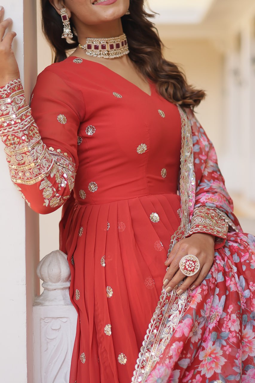 Gown with duppata set