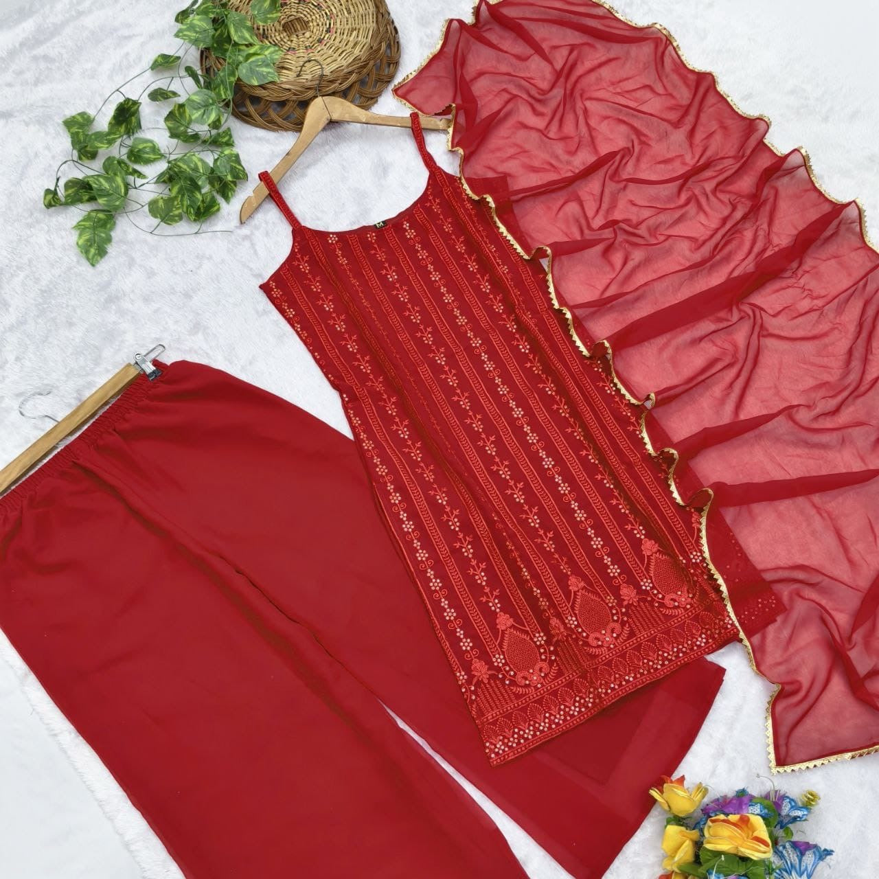 Kurti palazzo set